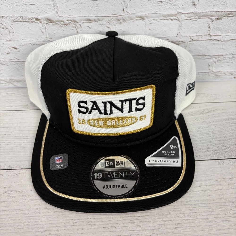 New Orleans Saints New Era 19Twenty Snapback Adjustable Hat Cap Trucker NEW